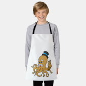 Octopus Gentleman Hat Schürze (Getragen)