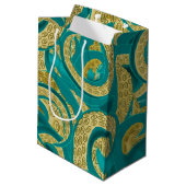 Octopus-Geschenktasche Mittlere Geschenktüte (Rückseite Schrägansicht)