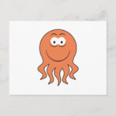 Octopus-Gesicht Postkarte (Vorderseite)