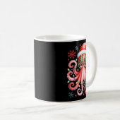 Octopus Gles Santa Hat Christmas Light Ocean Anima Kaffeetasse (VorderseiteRechts)