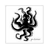 Octopus Gummistempel (Prägung)