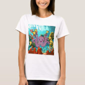 Octopus Handbell Ringer im Meer T-Shirt (Vorderseite)