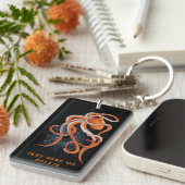 Octopus Henna Business Schlüsselanhänger (Vorderseite rechts)