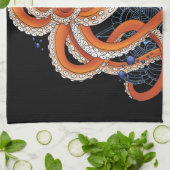 Octopus henna geschirrtuch (Gefaltet)