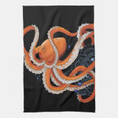 Octopus henna geschirrtuch (Vertikal)