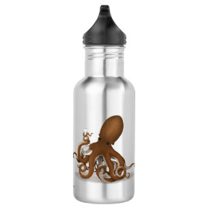 Octopus Holding Chemical Flask Steampunk Science Edelstahlflasche