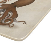 Octopus Holding Chemistry Flask Marine Science Schneidebrett (Ecke)