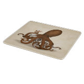 Octopus Holding Chemistry Flask Marine Science Schneidebrett (Ecke)