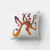Octopus Holiday Art Kissen (Vorderseite)