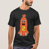 Octopus Hotdog Mustard T-Shirt (Vorderseite)