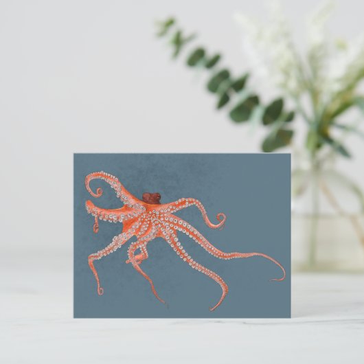 Octopus Hugs Postkarte (Stehend Vorderseite)