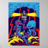 Octopus Illustration Poster (Vorne)