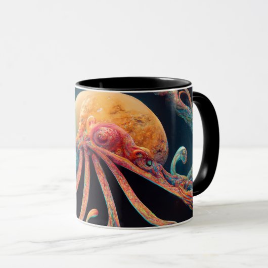 Octopus in space and time tasse (VorderseiteRechts)
