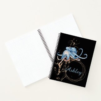 Octopus-Individuelle Name-Notebook Notizblock