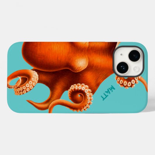 Octopus iPhone Case für ihn oder sie (Rückseite (Horizontal))