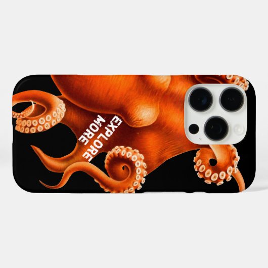 Octopus iPhone Case für ihn oder sie (Rückseite (Horizontal))