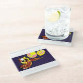 Octopus joy glasuntersetzer (Schrägansicht)