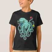 Octopus Juggler Juggle T-Shirt (Vorderseite)