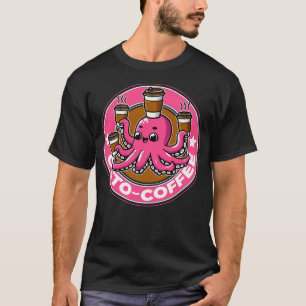 Octopus-Kaffee T-Shirt