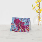 Octopus Karte (Gelbe Blume)