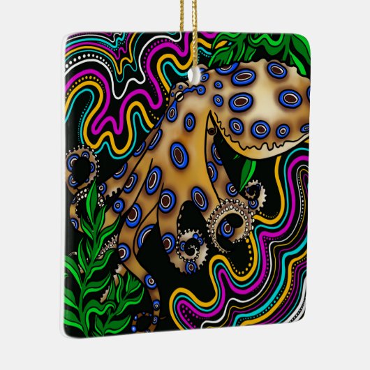 Octopus Keramik Ornament (Rechts)