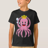 Octopus King Crown T-Shirt (Vorderseite)