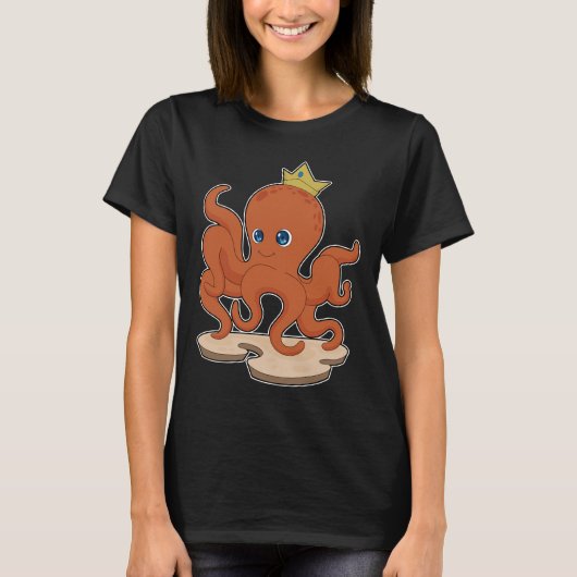 Octopus King Crown T-Shirt (Vorderseite)