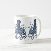 Octopus Kraken Nautical Ocean Marine Kaffeetasse (VorderseiteRechts)