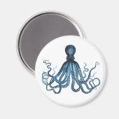 Octopus kraken nautischer Küstenstrand Meer Magnet (Vorderseite/Rückseite)
