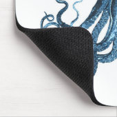 Octopus kraken nautischer Küstenstrand Mousepad (Ecke)