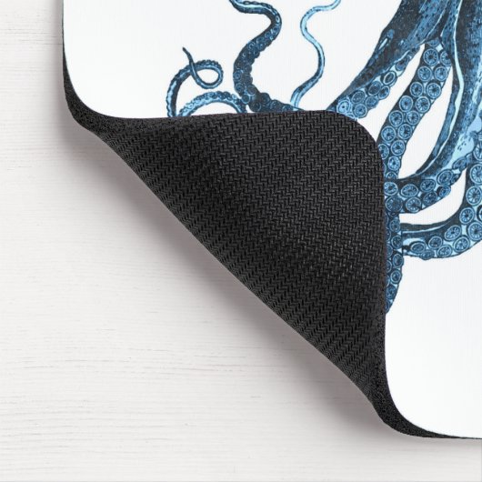 Octopus kraken nautischer Küstenstrand Mousepad (Ecke)