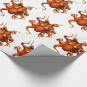 Octopus Kraken Vintag Art Illustration Geschenkpapier (Ecke)