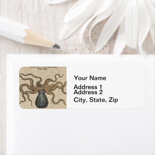 Octopus Kraken Vintag Illustration (Insitu)