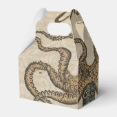 Octopus Kraken Vintag Illustration Geschenkschachtel (Rückseite)
