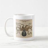Octopus Kraken Vintag Illustration Kaffeetasse (Links)