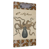Octopus Kraken Vintag Illustration Klemmbrett (Rechts)