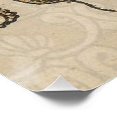 Octopus Kraken Vintag Illustration Poster (Ecke)