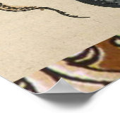 Octopus Kraken Vintag Illustration Poster (Ecke)