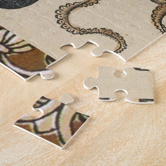 Octopus Kraken Vintag Illustration Puzzle (Seite)