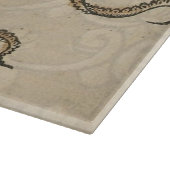 Octopus Kraken Vintag Illustration Schneidebrett (Ecke)