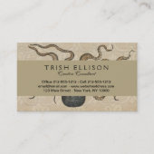 Octopus Kraken Vintag Illustration Visitenkarte (Vorderseite)
