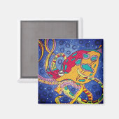 Octopus Kühlschrank Magnet (Vorderseite/Rückseite)