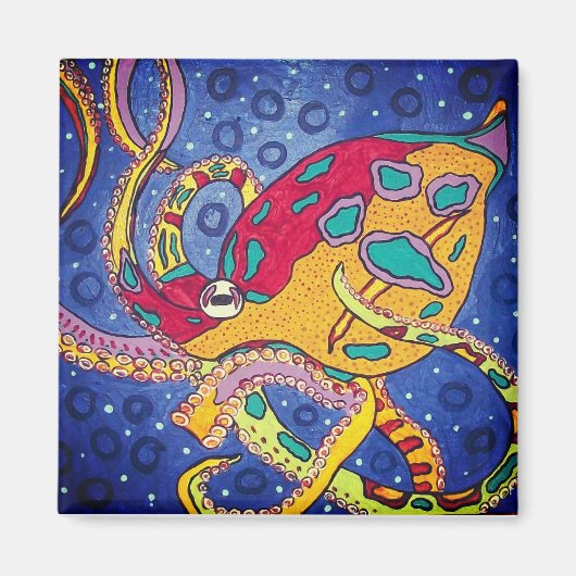 Octopus Kühlschrank Magnet (Vorne)