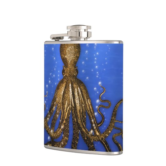 Octopus' Lair - farbenfroh Flachmann (Links)