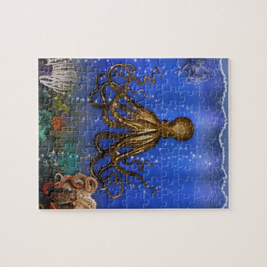 Octopus' Lair - farbenfroh Puzzle (Horizontal)
