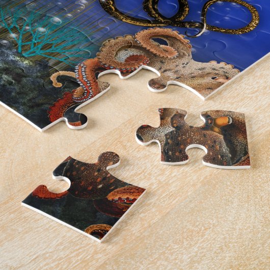 Octopus' Lair - farbenfroh Puzzle (Seite)