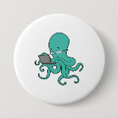 Octopus Laptop Button (Vorderseite)