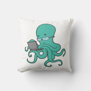 Octopus Laptop Kissen