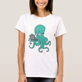 Octopus Laptop T-Shirt (Vorderseite)