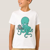 Octopus Laptop T-Shirt (Vorderseite)